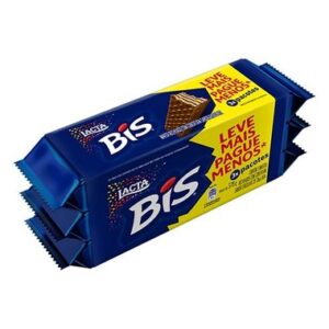 BISCOITO LACTA BIS PRETO PACK L+P MENOS