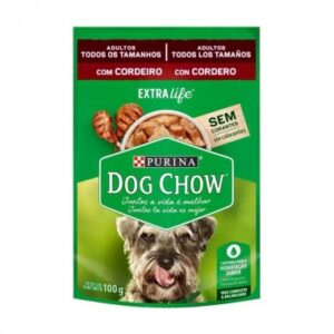 RACAO DOG CHOW CORDEIRO AO MOLHO SHT100G