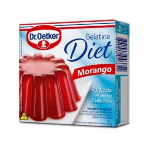 GELATINA DR OETKER DIET MORANGO 12GR