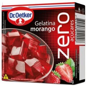 GELATINA DR OETKER MORANGO ZERO 12GR