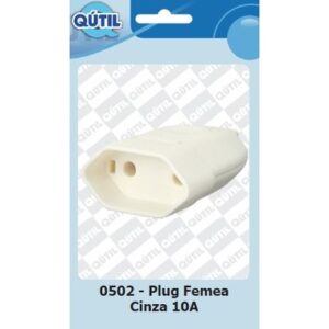 PLUG FEMEA 10AMP CINZA NBR 14136 UN