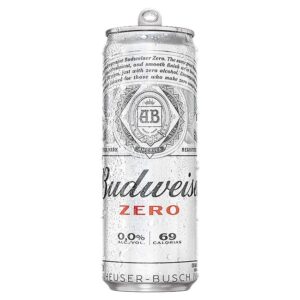 CERVEJA BUDWEISER ZERO ALC LATA 350ML