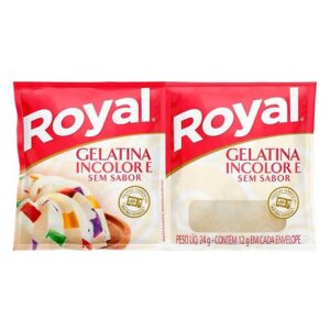 GELATINA ROYAL S SABOR INCOLOR 24GR