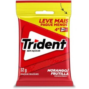 CHICLE TRIDENT MORANGO SM 32GR