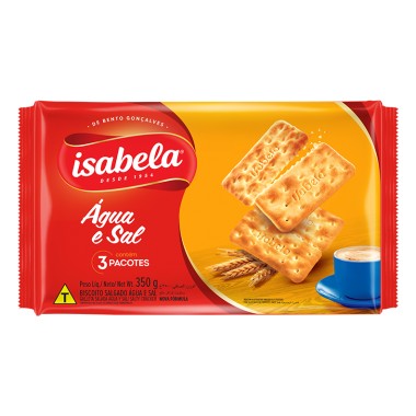 BISCOITO ISABELA AGUA E SAL 350GR