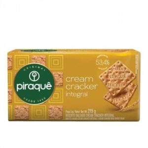 BISCOITO PIRAQUE CREAM CRACKER INT 215GR