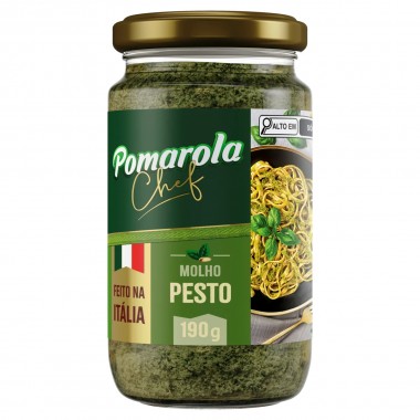 MOLHO POMAROLA PESTO CHEF VIDRO 190GR