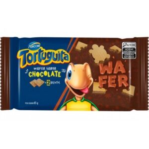 BISCOITO WAF TORTUGUITA CHOCOLATE 85GR