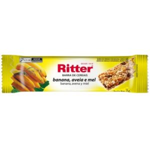 BARRA RITTER BANANA AVEIA MEL 25GR