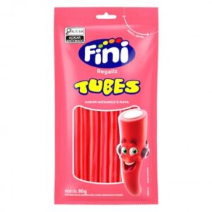 BALA FINI TUBES MORANGO 80GR